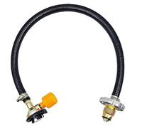 Accessoires - Rallonge de Tuyau avec Valve de Coupe | Adaptateur résistant transferts de gaz, cylindres de Cuisine, cuisinières, barbecues, Camping
