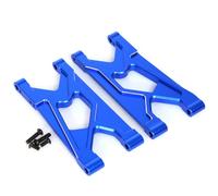 Accessoires RC Pour Arrma 1/10 Pour Gorgon Pour Monster Pour Camion 4x2 Pièces Mise À Niveau Métal Bloc Direction Support Moyeu Bras Suspension Pièces RC(Blue,Rear Lower Arm)