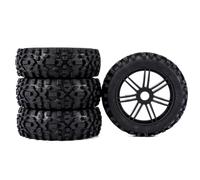 Accessoires RC Pour Hobao Pour 1/8 8Sc 17 Mm Tout-terrain Camion De Course Courte Pièces De Voiture Tout-terrain Rc Modèles De Voitures Pneus Roue Spike/pneu De Friche(4pcs)