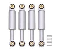 Accessoires RC pour Losi Micro-B 1/24 Amortisseur Hydraulique 32Mm Aluminium avec Bagues Caoutchouc Vis - Pièces Rechange pour Buggy RC 2 Roues Motrices(Silver)