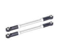 Accessoires RC Pour Traxxas Pour Slash 4x4 4WD 2 Pièces De Biellettes De Direction Robustes En Aluminium Et Acier Inoxydable Pour Pièces De Mise À Niveau Combinées(Black)