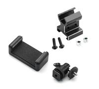 Accessoires RC pour Traxxas pour TRX4 pour TRX6 pour E-Revo pour Slash pour Rustler T-Maxx pour E-Maxx Support De Téléphone TQi en Métal - Pièces D'amélioration Voitures RC(Black)