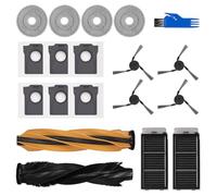 Accessoires Rechange pour Dreame X50 Ultra Complete, L50/L40s Pro Ultra, Mova V50/P50s Ultra Robot Aspirateur, 1 Brosse Principale, 2 Filtres, 4 Brosses Latérales, 4 Serpillières, 6 Sacs à Poussière