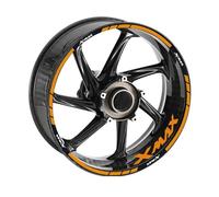 Accessoires Réfléchissants Autocollants Roue Moto Rayures Jante Bande Imperméable pour Yamaha X-Max 125 250 300 400(Style 4)