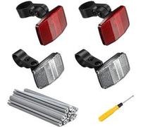 Accessoires Réfléchissants Kit pour Vélos FONGWAN Réflecteur Avant et Arrière Lumière - Blanc rouge Blanc G