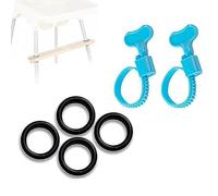 Accessoires Repose-Pieds pour Chaise Haute,Antidérapant à Usage Général De Rechange En Caoutchouc - Repose-Pieds Réglable pour Chaise Haute Compatible Avec Chaise Haute Ikea Antilop (Accessoires)