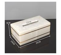 Accessoires Salle De Bain Accessoires de Salle de Bain en marbre Naturel Blanc Distributeur de Savon doré de Luxe Porte-Brosse à Dents Porte-Savon Ensemble de Plateaux for Salle de Bain(Tissue Box A)