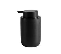 Accessoires Salle De Bain Distributeur de Savon Liquide et de shampoing Kit de Distribution d'appareils de Salle de Bain Accessoires de Salle de Bain en céramique Pompe à Gel Plats(BLACKD)