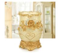 Accessoires Salle De Bain Ensemble de Salle de Bain en résine, Distributeur de Savon, Porte-Brosse à Dents, Tasse, Porte-Savon, Plateau, Brosse de Toilette, Ensemble de Rangement for Poubelle(Cup)