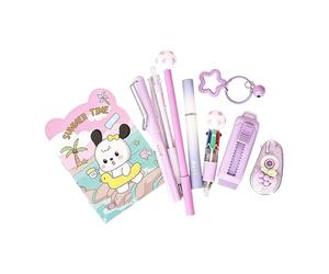 Accessoires scolaires modernes 9 en 1 pour un rangement soigné et un accès rapide pendant les déplacements, pour la journée des