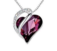 Accessoires Serling Silver Heart of the Ocean Collier pour femmes, Collier de coeur océan Zircon Collier multicolore pour fête décontractée, collier titanesque Heart of the Ocean, Titanic Pendant,