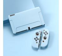 Accessoires Shell Estuche Pour Nintendo Switch & Lite & Coque Oled Nitendo Swich Case Joy Con Carcasa Joycon Funda Joystick De Jeu, Pour Oled Blue- Chine