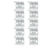 Accessoires Solaires Toit Plat Évaccumulation Eau(33mm) | Alliage pour aluminium pour robuste, résistance intempéries, finition argentée, 10 incluses, anti-rouille garantie