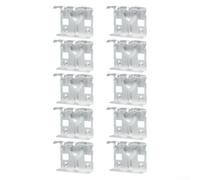 Accessoires Solaires Toit Plat Évaccumulation Eau(40mm) | Alliage pour aluminium pour robuste, résistance intempéries, finition argentée, 10 incluses, anti-rouille garantie