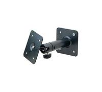 K&M Support mural/plafond 24185 pour enceintes – noir, pivotant 360°, inclinaison 90°, charge 10 kg