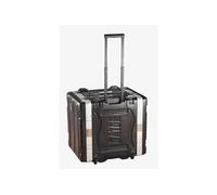 Gator Cases mallette roulante légère pour rack 6U avec loquets robustes, poignée de remorquage rétractable et roues encastrées; profondeur standard de 19,25', 6U (GRR-6L)