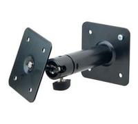 K&M 24185 Support mural/plafond pour enceintes en acier noir - pivotant sur 360° - inclinaison jusqu'à 90 degrés - charge jusqu'à 10 kg