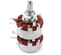 Accessoires spécialisés 0.24" Arbre Résistances Variables Diamètre Double 4.7K Ohm 2W Potentiomètres Linéaires Potentiomètre Carbone