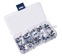 Accessoires spécialisés 100 pièces/lot RM065 Film de carbone Horizontal Trimpot potentiomètre Kit d'assortiment 10 valeurs résistance variable 100 ohm-1M ohm