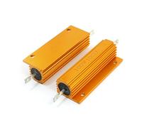 Accessoires spécialisés 100Watt 10 Ohms montés sur châssis en aluminium Shell Housded Clad Resistance 2 Pcs