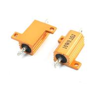 Accessoires spécialisés 10W 0,1 Ohm Résistances bobinées en aluminium plaqué or 2 pièces (10W 0,1 Ohm Résistances bobinées en aluminium plaqué or 2 pièces