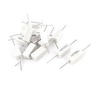 Accessoires spécialisés 15 pièces 100K résistances fixes Ohm 5W fil fixe enroulé axia-l plomb céramique résistances simples résistance de ciment