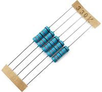 Accessoires spécialisés 150 pièces 30 valeurs 2 W résistance 1 for cent Kit d'assortiment de résistances à Film métallique, résistances électroniques ensemble de résistances (Size : 0.1R-750R)