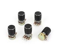 Accessoires spécialisés 17 x Résistances Variables 17mm 1K OHM Potentiomètre Rotatif Cône Linéaire 1KB B1K Pot Potentiomètres 5 Pcs