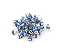 Accessoires spécialisés 200ohm Résistances Variables Verticales Résistance Variable Potentiomètre Potentiomètre Potentiomètres Bleu 50Pcs