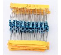 Accessoires spécialisés 2500pcs 1/4W Résistances Assorties Kit 0.25W Film de Carbone Résistance Ensemble 50 Valeurs Assortiment Pack 1 Ohm -10 M Résistance Échantillons Pack Résistance