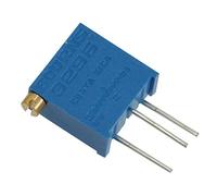 Accessoires spécialisés 3296Z-1-102 Potentiomètre ajustable à résistance, tolérance de 10%, 1/2 W, 25 tours, tube à broche traversante de 2,19 mm, 1 kOhm, 4,83 mm l x 10,03 mm H x 11,05 mm L
