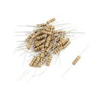 Accessoires spécialisés 40 pièces résistances fixes fils axia-l résistance 10 Ohm 2W résistances fixes au carbone résistances à film