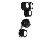 Accessoires spécialisés 5 pièces résistances variables noires 6mm trou 24mm haut bonne Performance potentiomètre potentiomètres boutons de commande