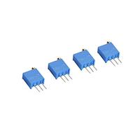 Accessoires spécialisés 50pc Résistances, 3296W Ohm Réglable Trimmer Résistance Assortiment Kit avec Boîte De Rangement, 100/200/500/1k/2k/5k/10k/20k/100k/500k