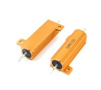 Accessoires spécialisés 50W 0,5 Ohm axia-l Résistance bobinée en aluminium plaqué or 2 pièces (50W 0,5 Ohm axia-l Résistance bobinée en aluminium plaqué or ton 2 pièces