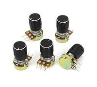 Accessoires spécialisés 5K OHM Résistances Variables Potentiomètre Rotatif Cône Linéaire 5KB B5K Pot Potentiomètres 5 Pcs