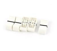 Accessoires spécialisés 5pcs Résistances Variables Numériques Mélangeur Audio Fader Effets Capuchon De Commutateur À Glissière Blanc 4 Potentiomètres x 2mm