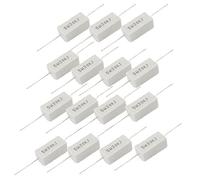 Accessoires spécialisés 5W 30K Ohm axia-l Tolérance de plomb 5% Blanc Rectangle Céramique Ciment Résistance de puissance 15 Pcs