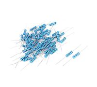 Accessoires spécialisés 60 pièces 12 résistances fixes Ohm 1/2W 1% anneaux colorés axia-l résistances au plomb métal résistances à Film