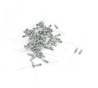 Accessoires spécialisés 60 pièces composants passifs 1W 1Mohm axia-l Type de plomb anneau 4 couleurs condensateurs à Film de carbone résistances fixes