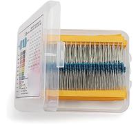 Accessoires spécialisés 600 pièces 1/4W Kit de résistances à Film métallique ensemble 30 valeurs résistances Pack 10R-1M ensemble de résistances Kit d'électrons résistance (Size : 300pcs)