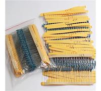 Accessoires spécialisés 600 pièces 30 types de chaque paquet de résistances à film métallique de valeur, 1/4W 1% de résistance assortie Kit de résistance