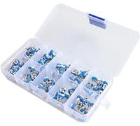 Accessoires spécialisés Résistance 100 pièces/boîte RM065 Kit d'assortiment de potentiomètre Horizontal à Film de carbone 10 valeurs résistance variable 500R - 1M