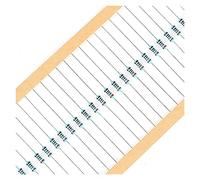 Accessoires spécialisés Résistances 100 pièces 1/4W résistance à film métallique, résistance fixe à tolérance de 1%, for projets électroniques et expériences (Color : 560 Ohm)