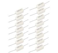 Accessoires spécialisés Résistances Fixes Ciment Céramique axia-l Plomb 5W 8.2K Ohm Résistance de Puissance 15 Résistances Simples Pcs Blanc