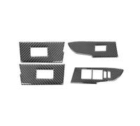 Accessoires Style Intérieur Ensemble 4 Pièces Garniture Adhésive Décorative Pour Panneau Commande Lève-vitre Voiture Pour Toyota Pour Corolla 2014-2018