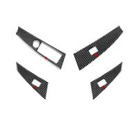 Accessoires Style Intérieur Pour BMW Pour Série 5 Pour E60 2004-2007 Cache-bouton Lève-vitre Accessoire Décoratif Intérieur Autocollant(Left Hand Drive-G)