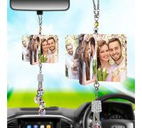 Accessoires Suspendus en RéTroviseur, Pendentif en DéCoration en Miroir en Voiture, IdéE Cadeau Pour Lui/Elle, Saint-Valentin, Anniversaire, Mariage, Style Livre de Contes