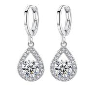 Accessoires Taille Pack Kits Avec des larmes de diamants d'oreilles légèrement pendantes incrustées d'eau d'ange d'oreilles Bijoux d'oreilles Kits Fabricant Pince Kits (as show, One Size)