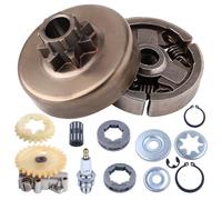 Accessoires Tambour d'embrayage Assy 3/8'' 7 T 8 T Roue Roue Huile Pompe Machine à Laver Kit de réparation pour STIHL 038 038AV MS380 MS381 Tronçonneuse w roulement à aiguilles